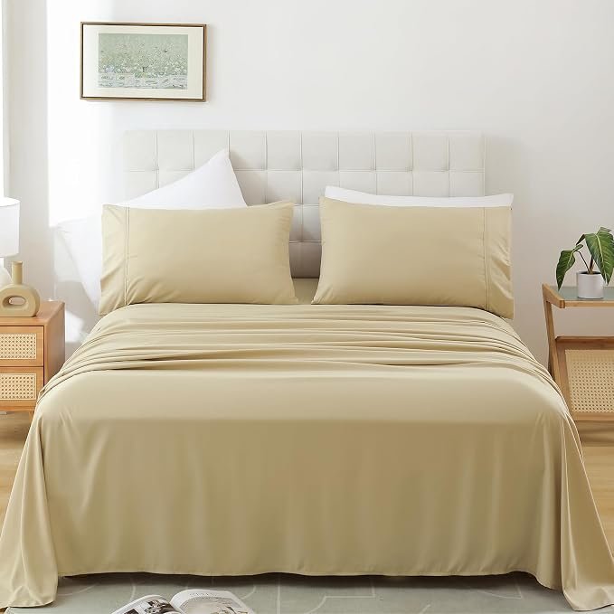 400 Thread Count Luxury Cotton Bed Sheet Set