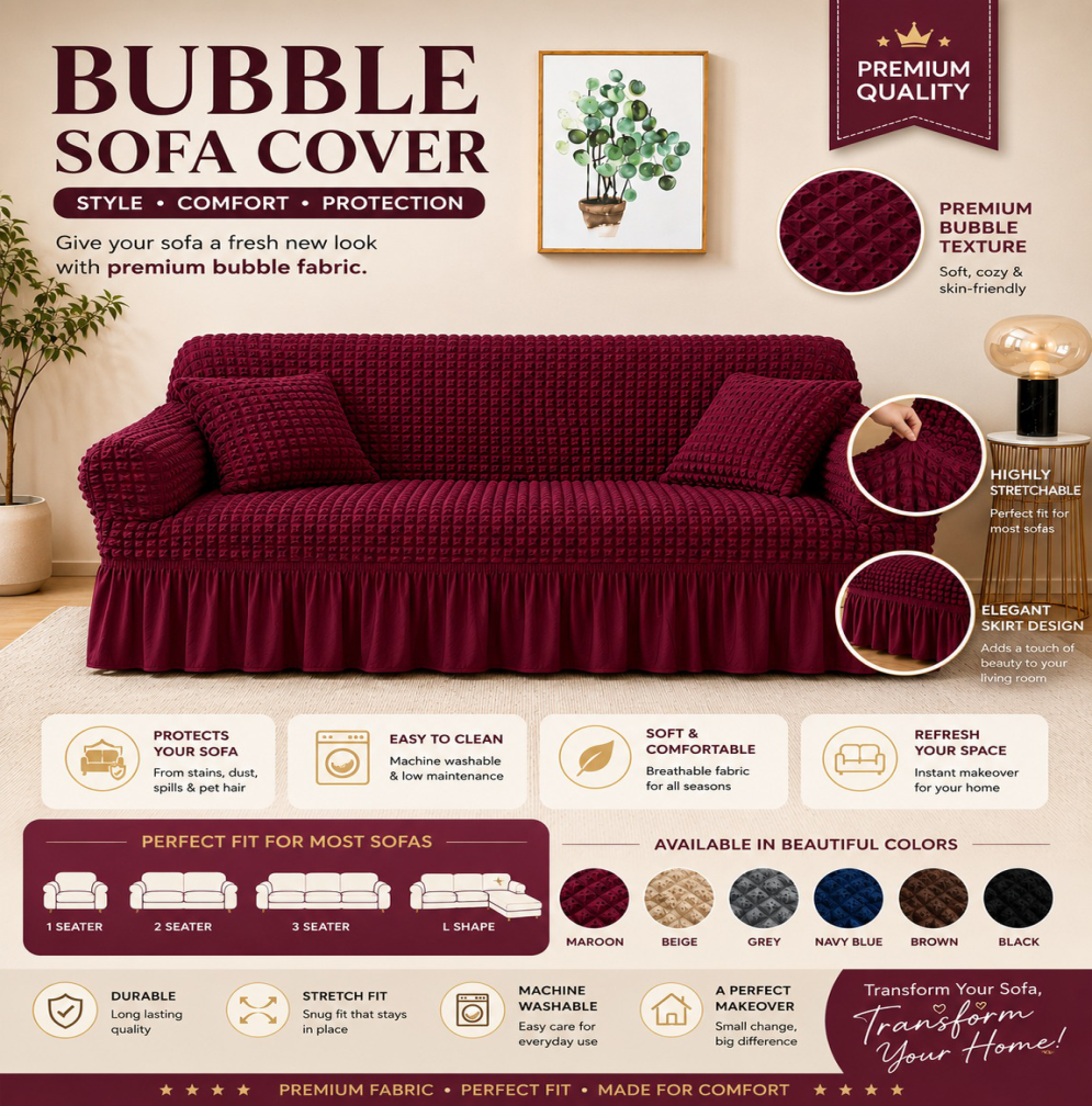 Persian Style Jersey Sofa Fitted Covers